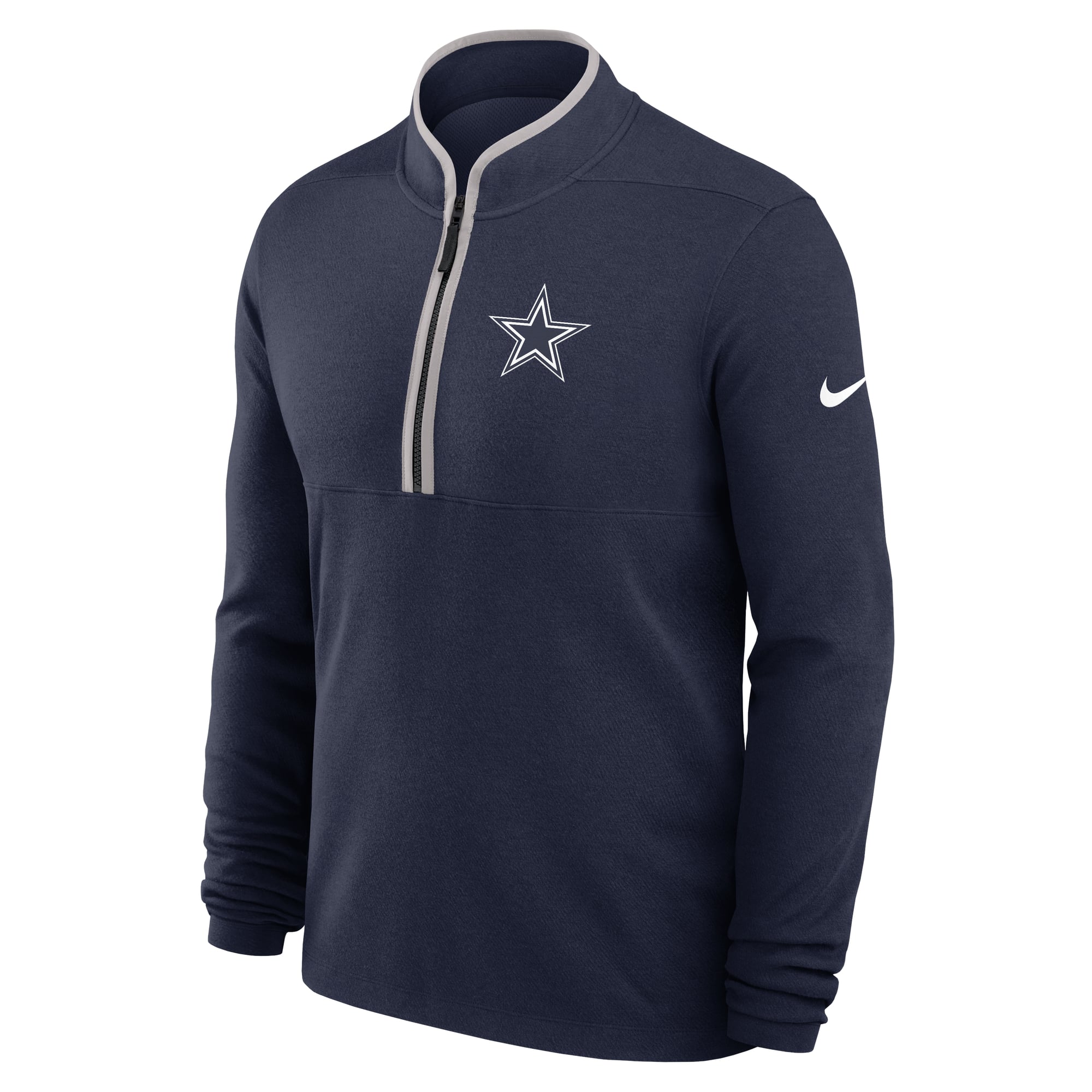 Men's Nike Navy Dallas Cowboys Primetime Victory Dri-FIT Half-Zip Pullover